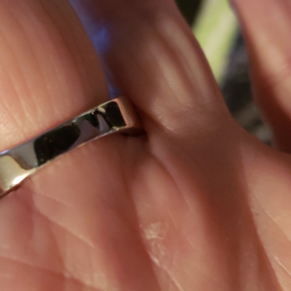 Mens simulated onyx and simulated diamond ring - Picture 3 of 3